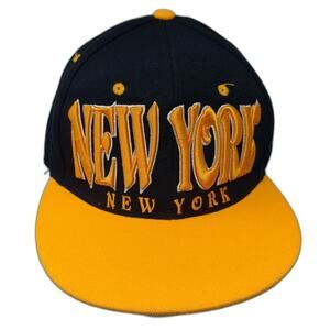 New York Snapback Cap Multi One Size Adjustable Embroidered Vented Holes RDST